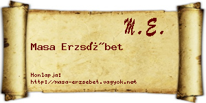 Masa Erzsébet névjegykártya