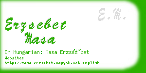 erzsebet masa business card